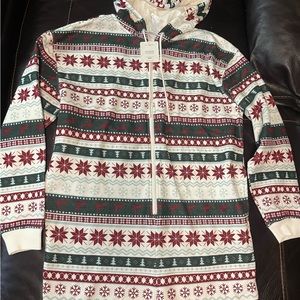 Fabletics Cozy Holiday Print Onesie